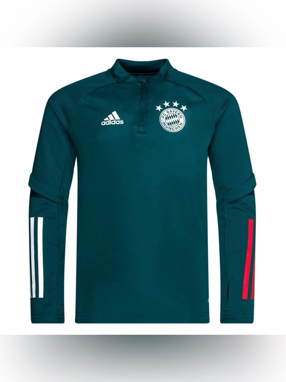 FC Bayern Munchen 2018-19 Training Top Teal Telekom Qatar Audi Size M NWT